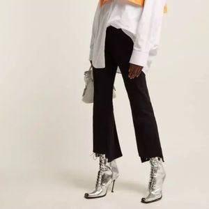 Calvin Klein Collection Windora Metallic Leather Boot, 7.5